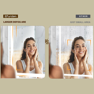 LuneluX_Home – Smart LED Bathroom Mirror with Anti-Fog & Touch Control