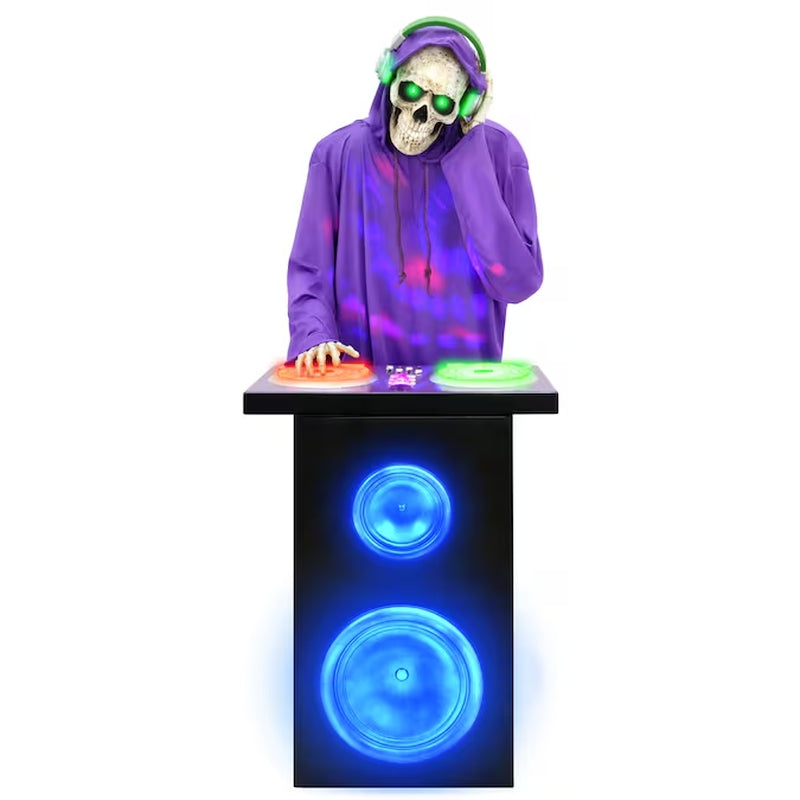 5.5-Ft Bluetooth DJ Webbs Skeleton Motion Activated Lighted Animatronic