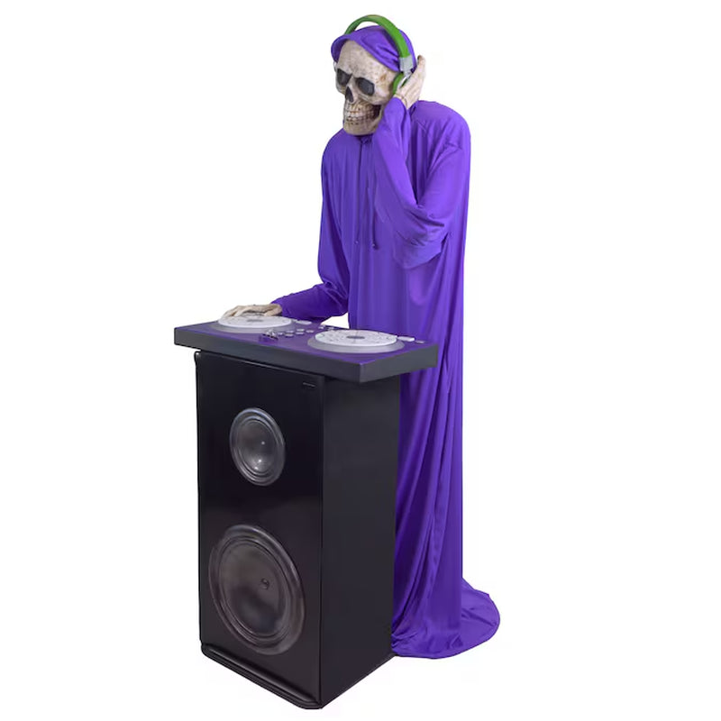 5.5-Ft Bluetooth DJ Webbs Skeleton Motion Activated Lighted Animatronic
