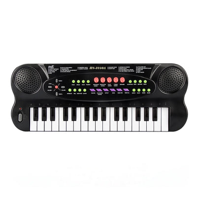 Kids Keyboard Piano 32 Keys Portable Electronic Musical Instrument Multi-Function Music Keyboard Piano for Kids Early Learning Educational Toy Birthday Xmas Day Gifts (Black)