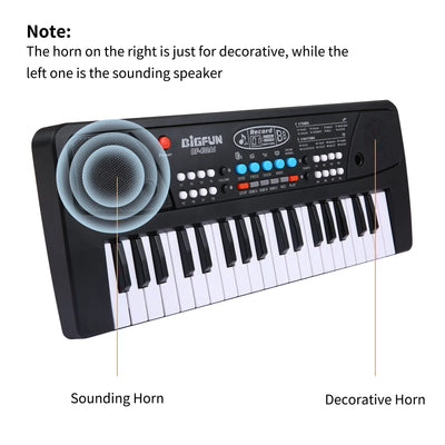 Kid Keyboard Piano, 37 Key Portable Electronic Piano Keyboard with Microphone Musical Instrument Educational Toys for Kids Boys Girls