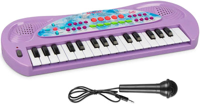Kids Piano, Kids Keyboard 32 Keys Portable Electronic Musical Instrument Multi-Function Music Piano for Kids Early Learning Educational Toy Birthday Xmas Day Gifts (Purple)