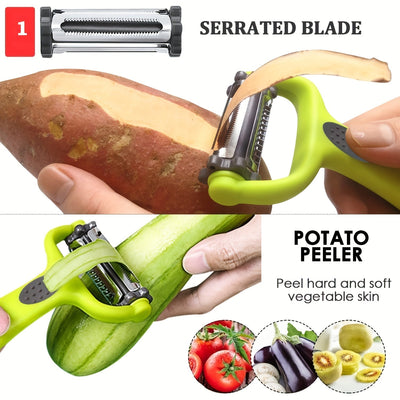 3in1 Peeler Paring Knife Grater  Ultimate Kitchen Tool