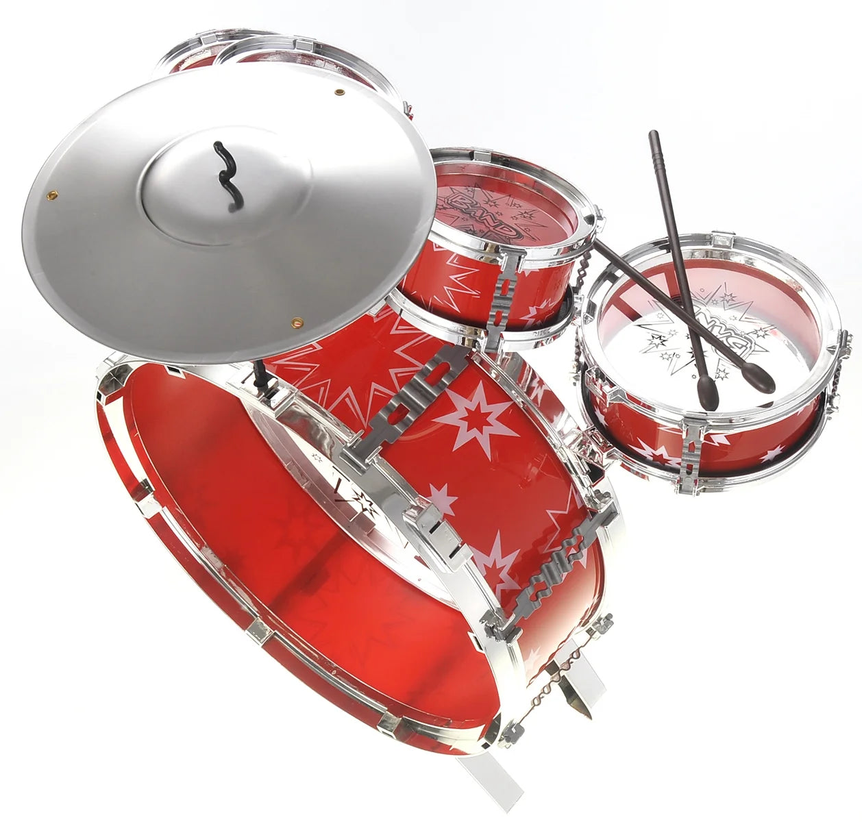 Playworld Musical Instrument Drum Playset - Red