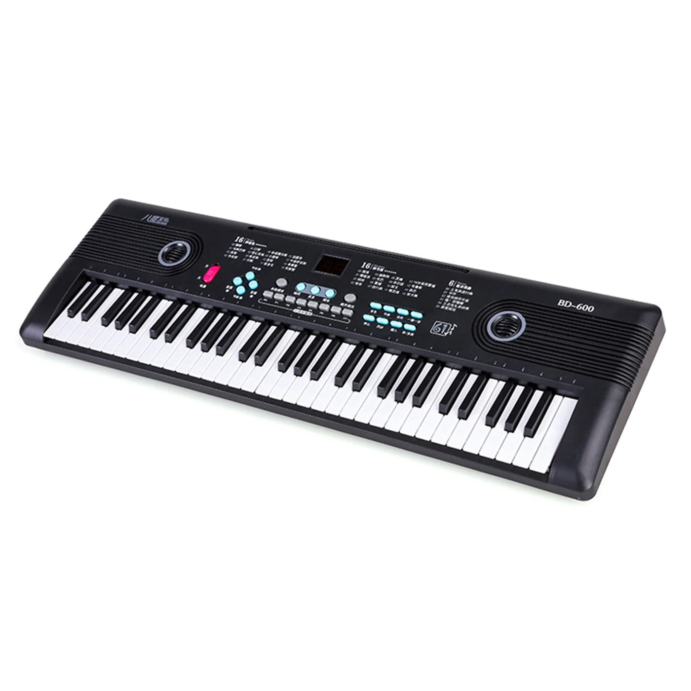 Kids Keyboard Piano, Portable 61 Keys Piano Keyboard for Beginners, Electronic Music Keyboard Kid Piano with Built-In Dual Speaker, Microphone and Adapter, Gift for Boys Girls Ages 3-12