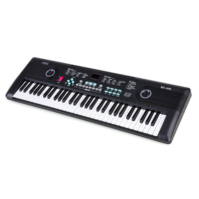 Kids Keyboard Piano, Portable 61 Keys Piano Keyboard for Beginners, Electronic Music Keyboard Kid Piano with Built-In Dual Speaker, Microphone and Adapter, Gift for Boys Girls Ages 3-12