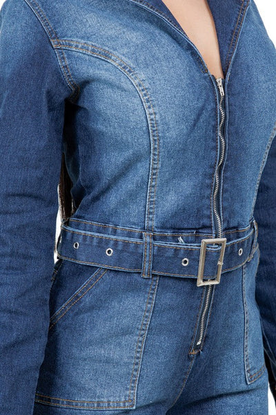 WOMEN FASHION DEMIN ROMPER