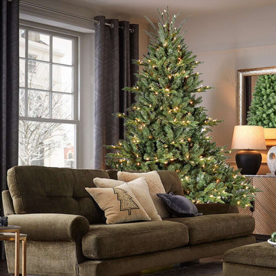 9FT Full-Shape Christmas Tree with 1100 UL Lights – PE/PVC Mixed