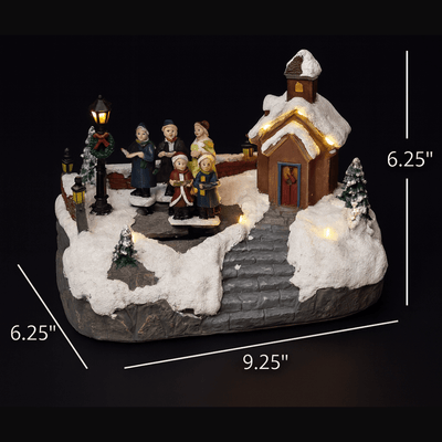 Christmas Village Choir Decoration Winter Wonderland LED