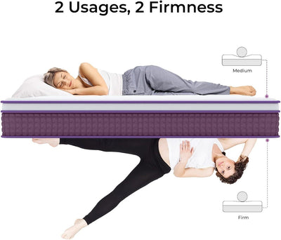LuneluX_Sleep – 12-Inch Hybrid Mattress with Pocket Springs | Medium