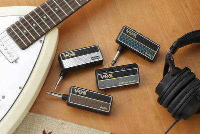 Compact Guitar Headphone Amplifier with 9 Effects and Analog Sound for Travel