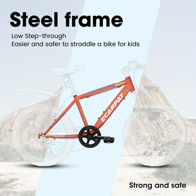RideStart™ – 20" Kids Mountain Bike (7-Speed, Orange)