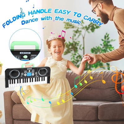 Baby Piano Toys for Kids 1-4 Years, 37 Keys Musical Piano Keyboard for Toddlers, Musical Instrument Toys Birthday Gifts for Toddlers Boys Girls Aged 3-8