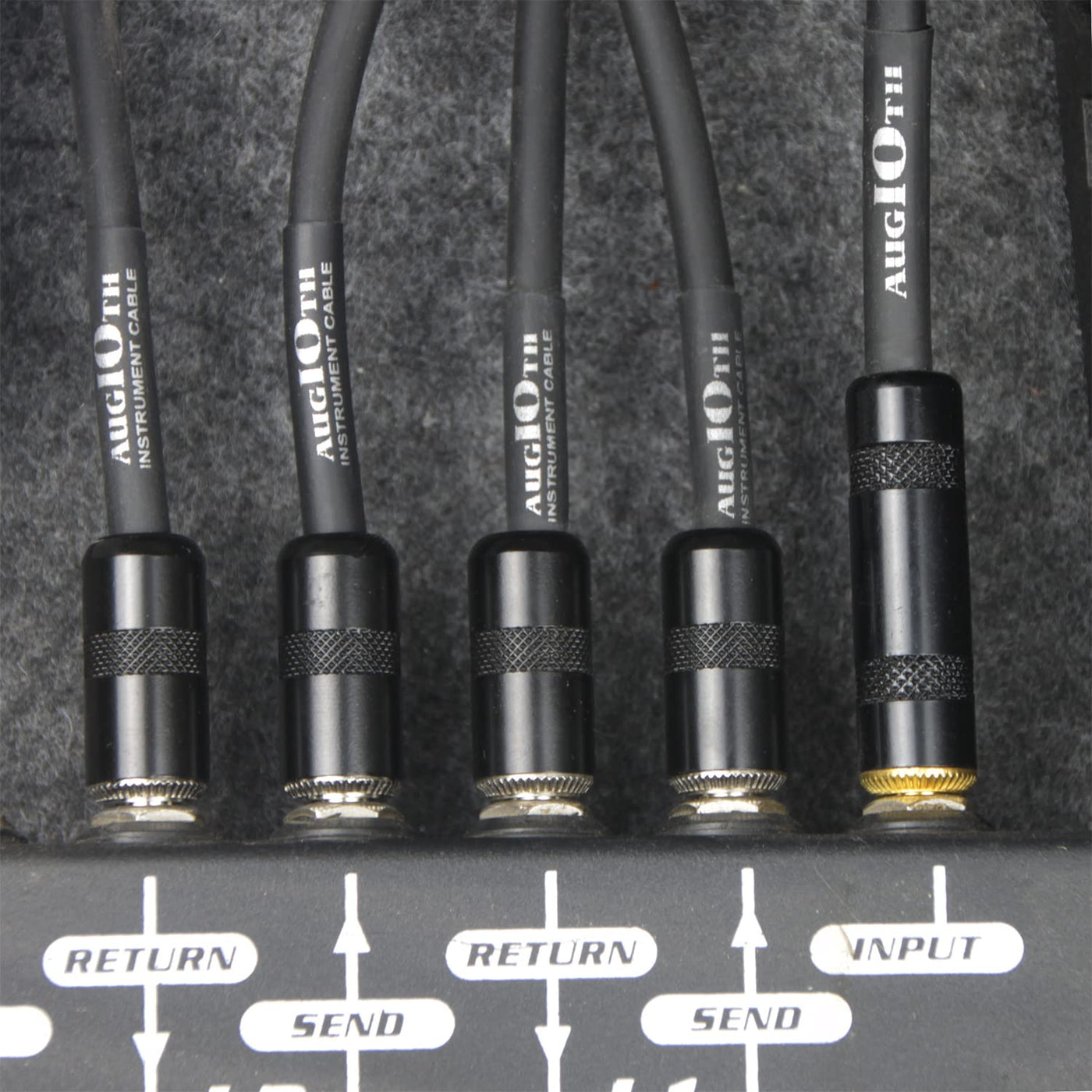 12 Inch Guitar Patch Cable 30 CM Performance Guitar Effect Pedal Cables Straight to Angled 2Pack