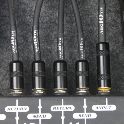 12 Inch Guitar Patch Cable 30 CM Performance Guitar Effect Pedal Cables Straight to Angled 2Pack