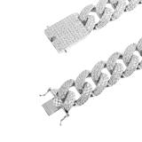 MONEYED 12MM 925 MOISSANITE CUBAN CHAIN | 991401