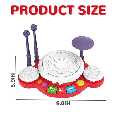 Kids Drum Toy for Toddlers 1-3 Musical Baby Girl Toys for 1 Year Old Girl, Toddler Girl Toys Age 1-2 Birthday Gifts
