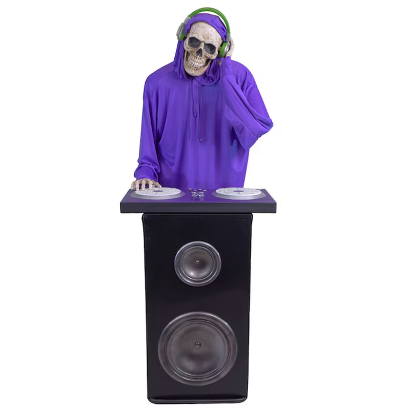 5.5-Ft Bluetooth DJ Webbs Skeleton Motion Activated Lighted Animatronic
