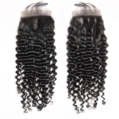 BeuMax 10A Grade 3/4 Deep Wave Bundles with 4x4 Closure Brazilian Hair