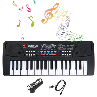 Kid Keyboard Piano, 37 Key Portable Electronic Piano Keyboard with Microphone Musical Instrument Educational Toys for Kids Boys Girls