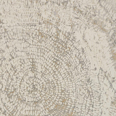 4' X 6' Gray Ivory And Tan Abstract Area Rug