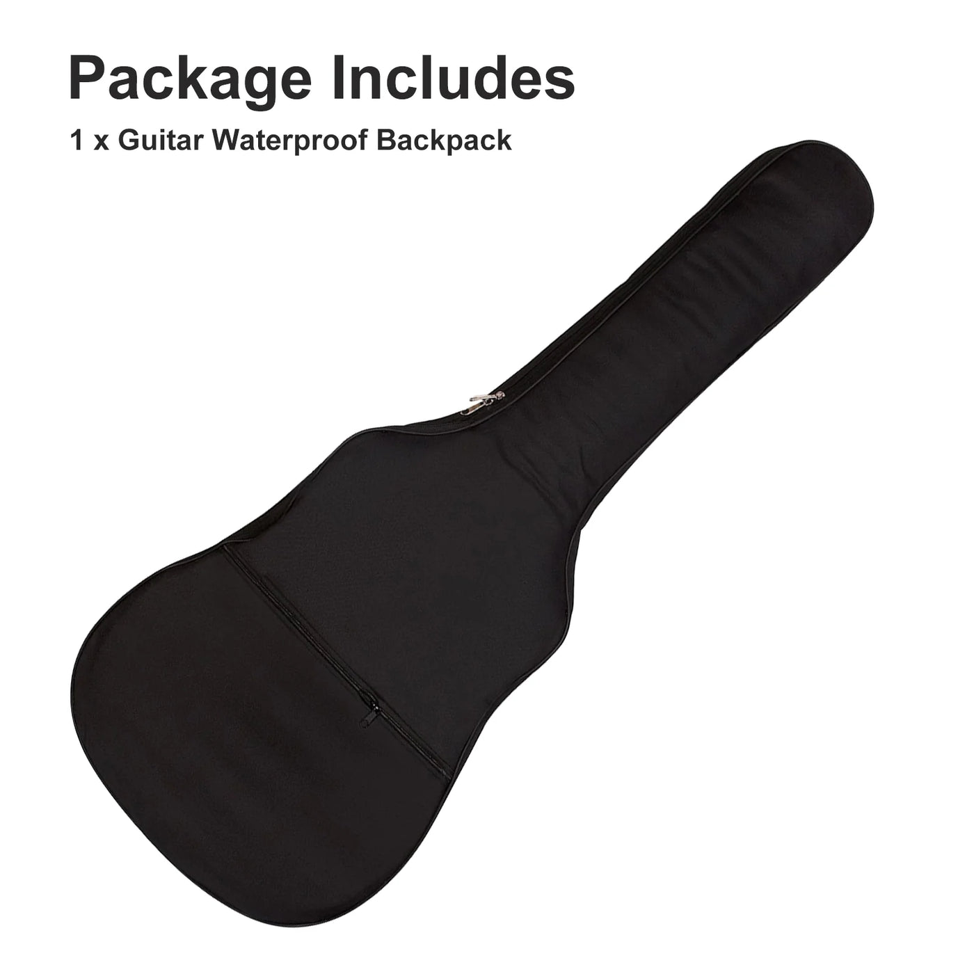 Guitar Bag,  40-41" Acoustic Guitar Bag, Waterproof Guitar Case with Dual Adjustable Shoulder Strap, Guitar Dust Cover, Soft Guitar Backpack Case, Black