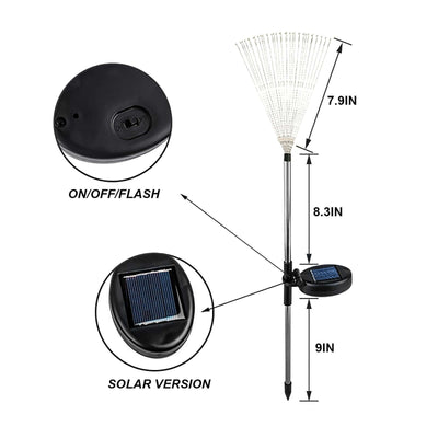 120LED  Solar Firework Lights Garden Christmas Decorations