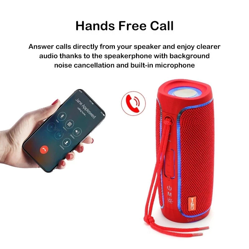 Bluetooth Speaker Wireless Waterproof Outdoor Stereo Bass USB/TF/FM