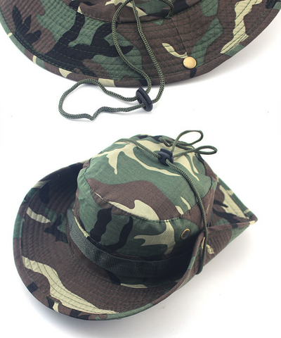 Boonie Bucket Hats Outdoor Fishing Hunting Wide Brim Mesh Camo Safari