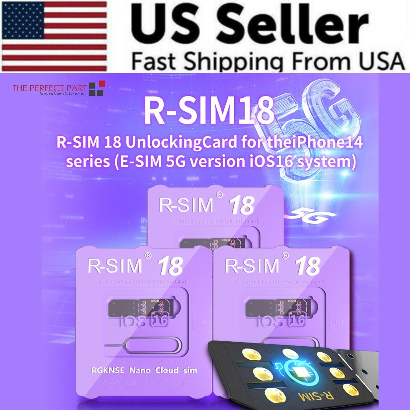 R-SIM18 RSIM 18 Nano Unlock Card For iPhone 14 Plus 13 12 11 Pro Max X