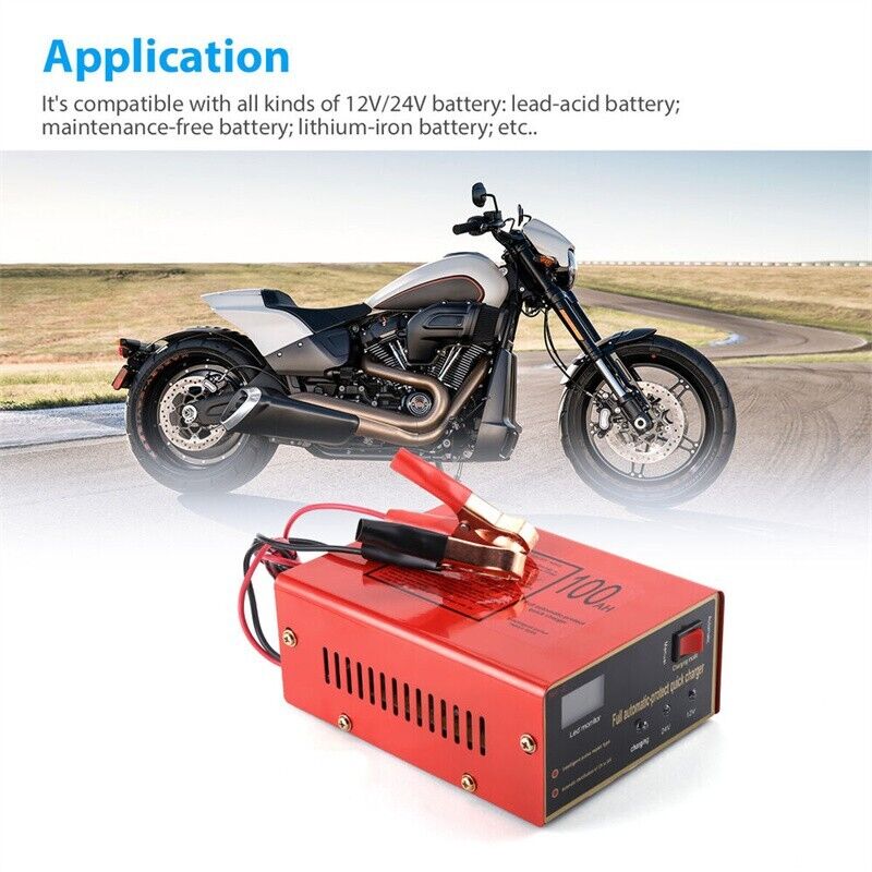 Maintenance Free Battery Charger 12V/24V 10A 140W Output For Electric