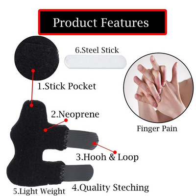 Adjustable Trigger Finger Splint Straightener Corrector Brace Support