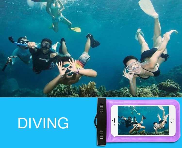 3 Pack Waterproof Floating Cell Phone Pouch Dry Bag Case Cover For