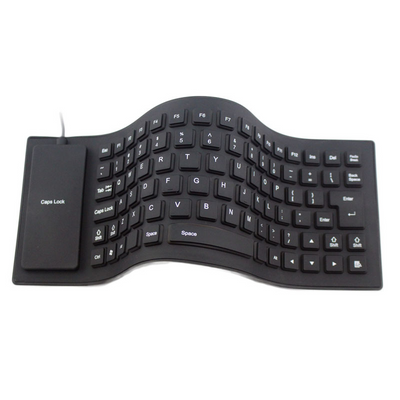 Waterproof Silicone Keyboard Foldable Flexible USB Dustproof DirtProof