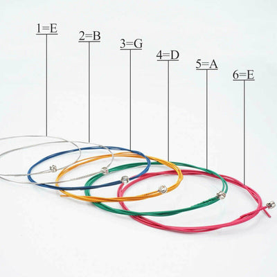 3 Sets of 6 Guitar Strings Replacement Steel String For Acoustic