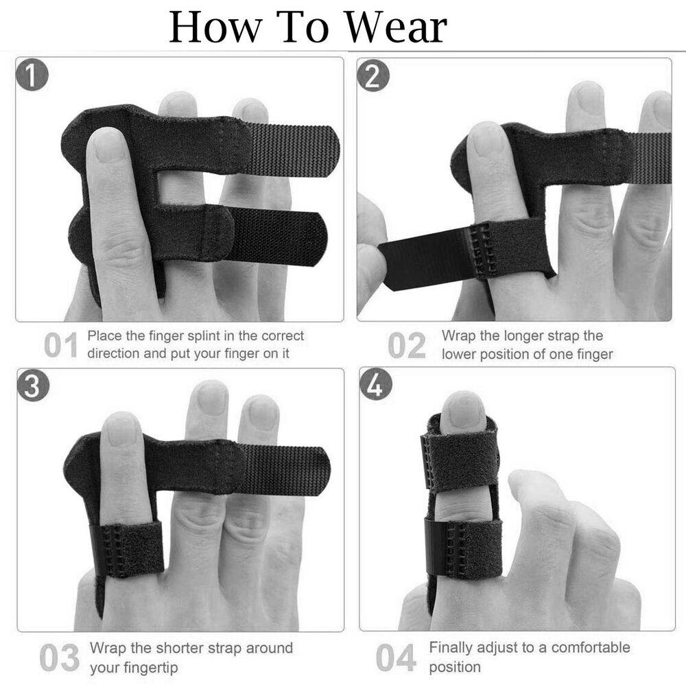 Adjustable Trigger Finger Splint Straightener Corrector Brace Support