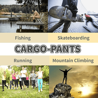 Men's Casual Joggers Pants Sweatpants Cargo Combat Loose Sport Workout