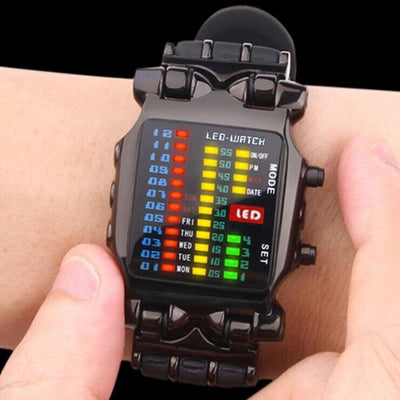 Luxury Men's Watch LED Sports Date Digital Bracelet Waterproof Quartz
