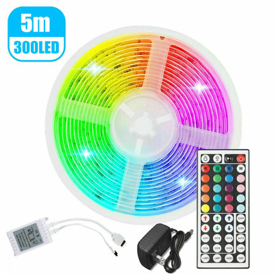 32FT LED Strip Lights Remote Control Bedroom Waterproof for Indoor