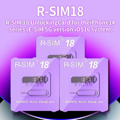 R-SIM18 RSIM 18 Nano Unlock Card For iPhone 14 Plus 13 12 11 Pro Max X