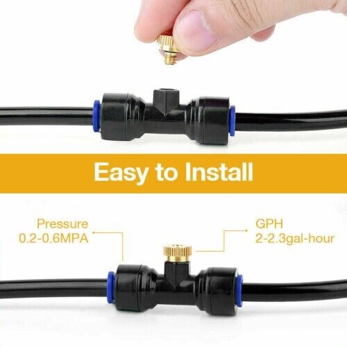 20x Brass Misting Nozzles Mister Sprinkler Outdoor Cooling System