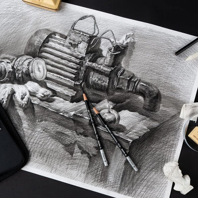 29PCS Professional Drawing Artist Kit Set Pencils And Sketch Charcoal