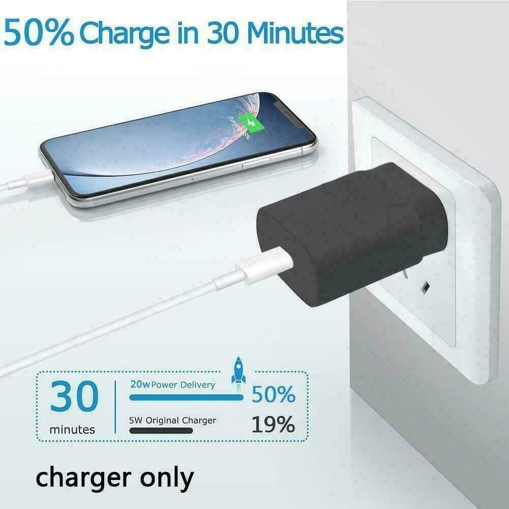 25W Type USB-C Super Fast Wall Charger +6FT Cable For Samsung Galaxy