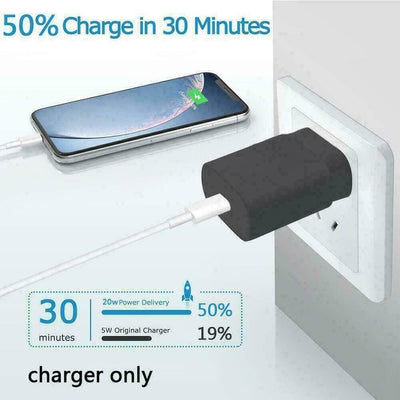 25W Type USB-C Super Fast Wall Charger +6FT Cable For Samsung Galaxy