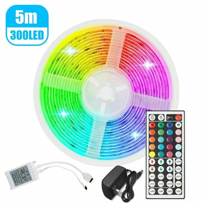 32FT LED Strip Lights Remote Control Bedroom Waterproof for Indoor