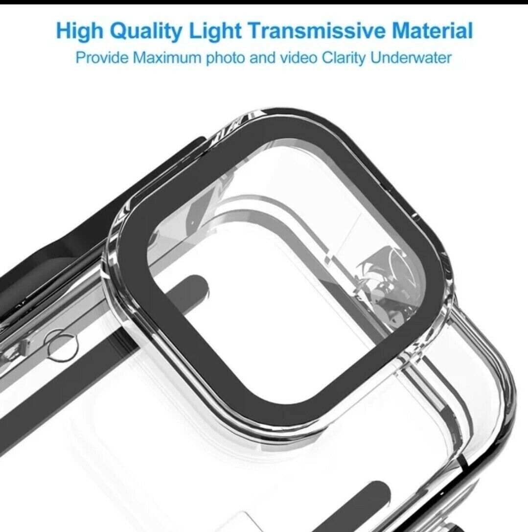 For GoPro Hero 11 10 9 Black Underwater Waterproof Housing Case Diving with high-quality light transmittive material