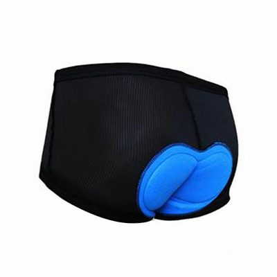 Men Women Cycling Shorts Bicycle Bike Underwear Pants With Sponge Gel in black and blue design