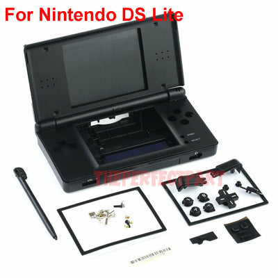 Full Replacement Housing Shell Screen Lens Black For OEM Nintendo DS