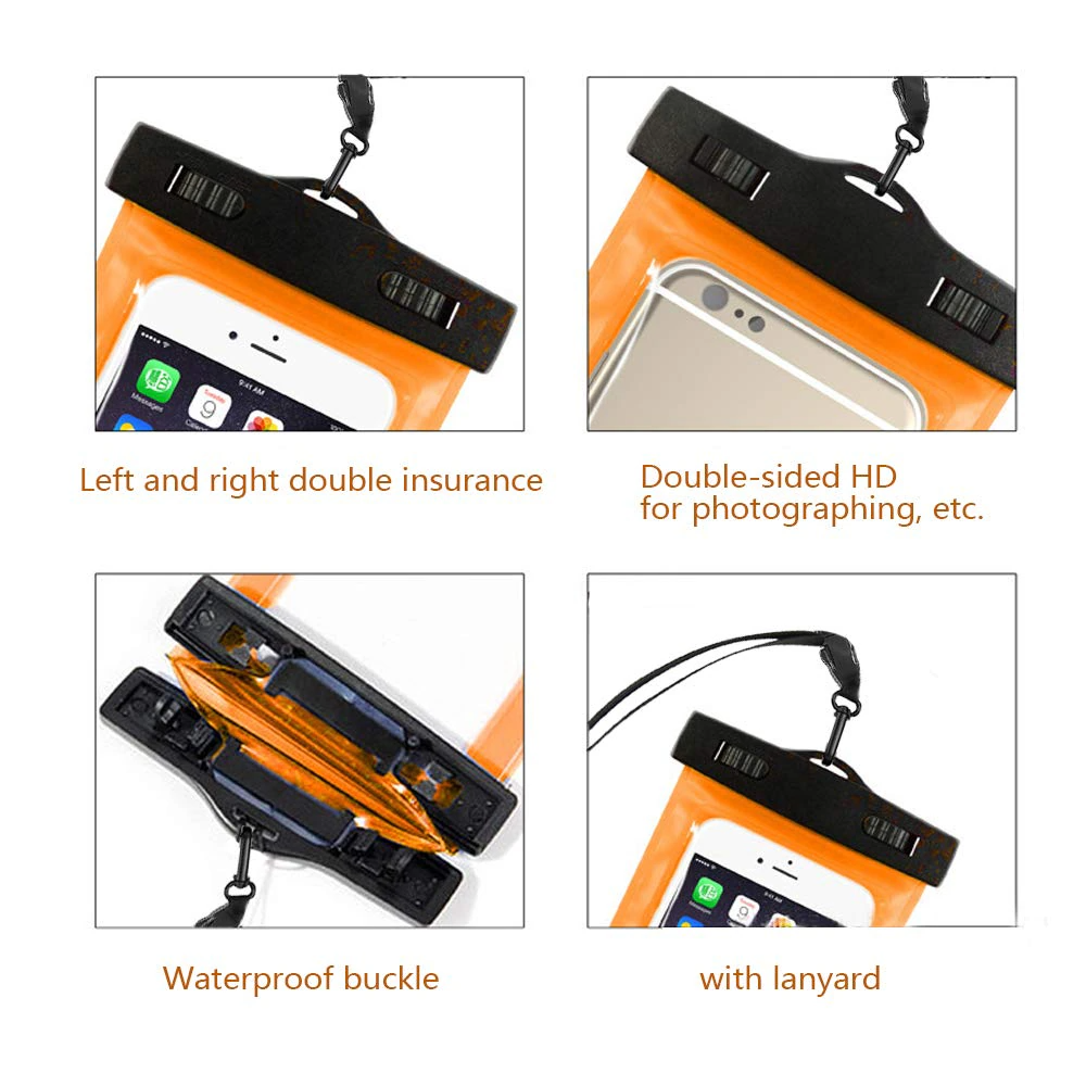 3 Pack Waterproof Floating Cell Phone Pouch Dry Bag Case Cover For