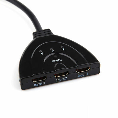 3 Port HDMI Splitter Cable 1080/4K Switch Switcher HUB Adapter for